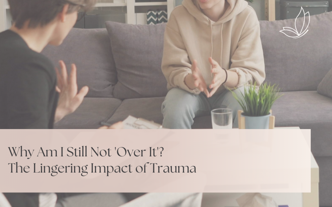 Client sharing in therapy session illustrating healing from trauma in Sherwood Park and support for lingering emotional impact.